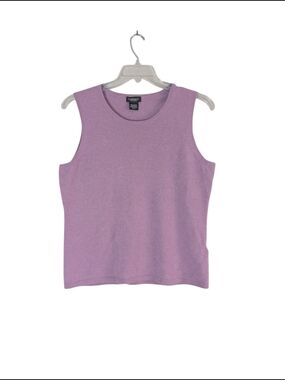 Y2K Lord & Taylor Orchid Cashmere Sweater Tank Sz.XL